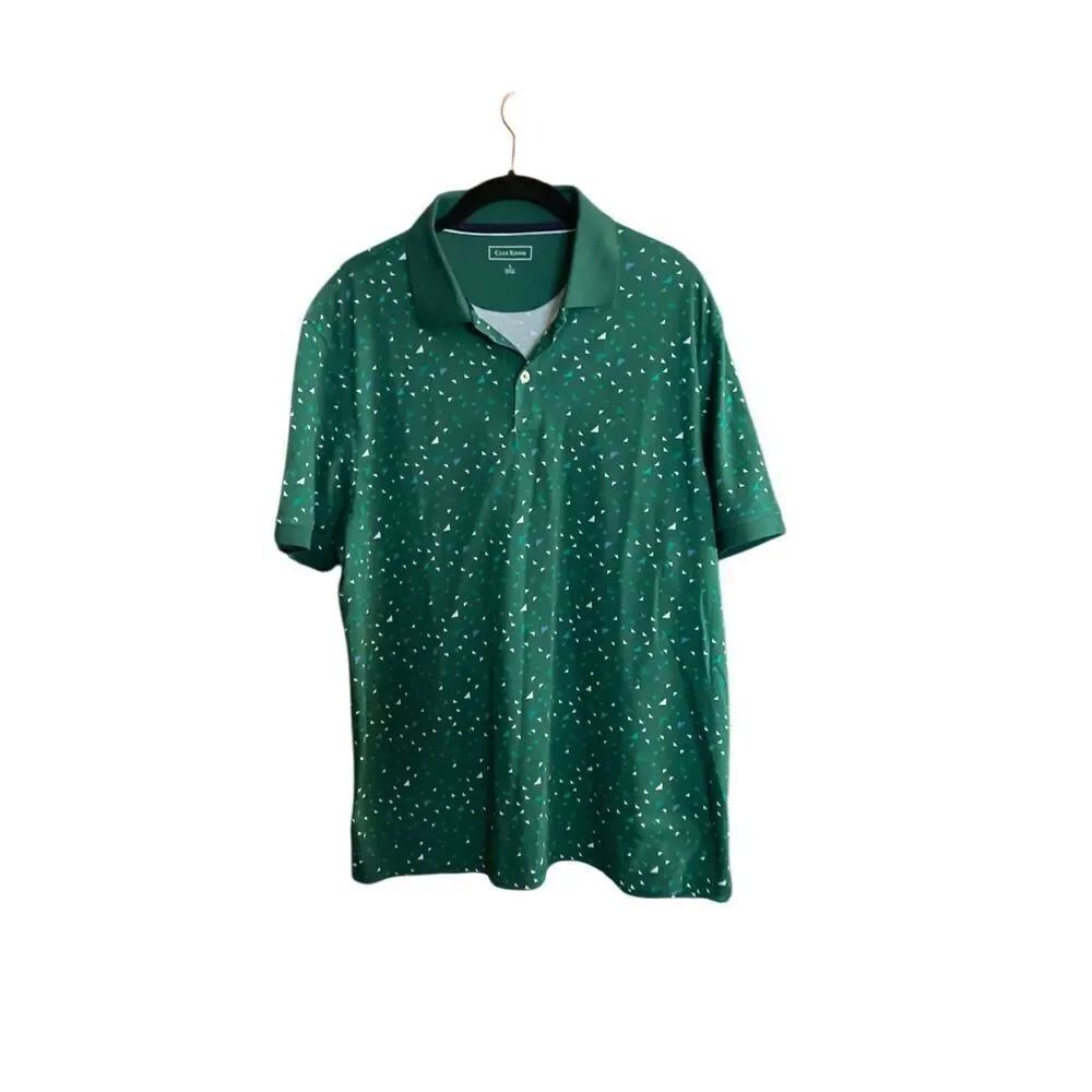 Club room NWT, men’s spruce up green polo, top size large ￼